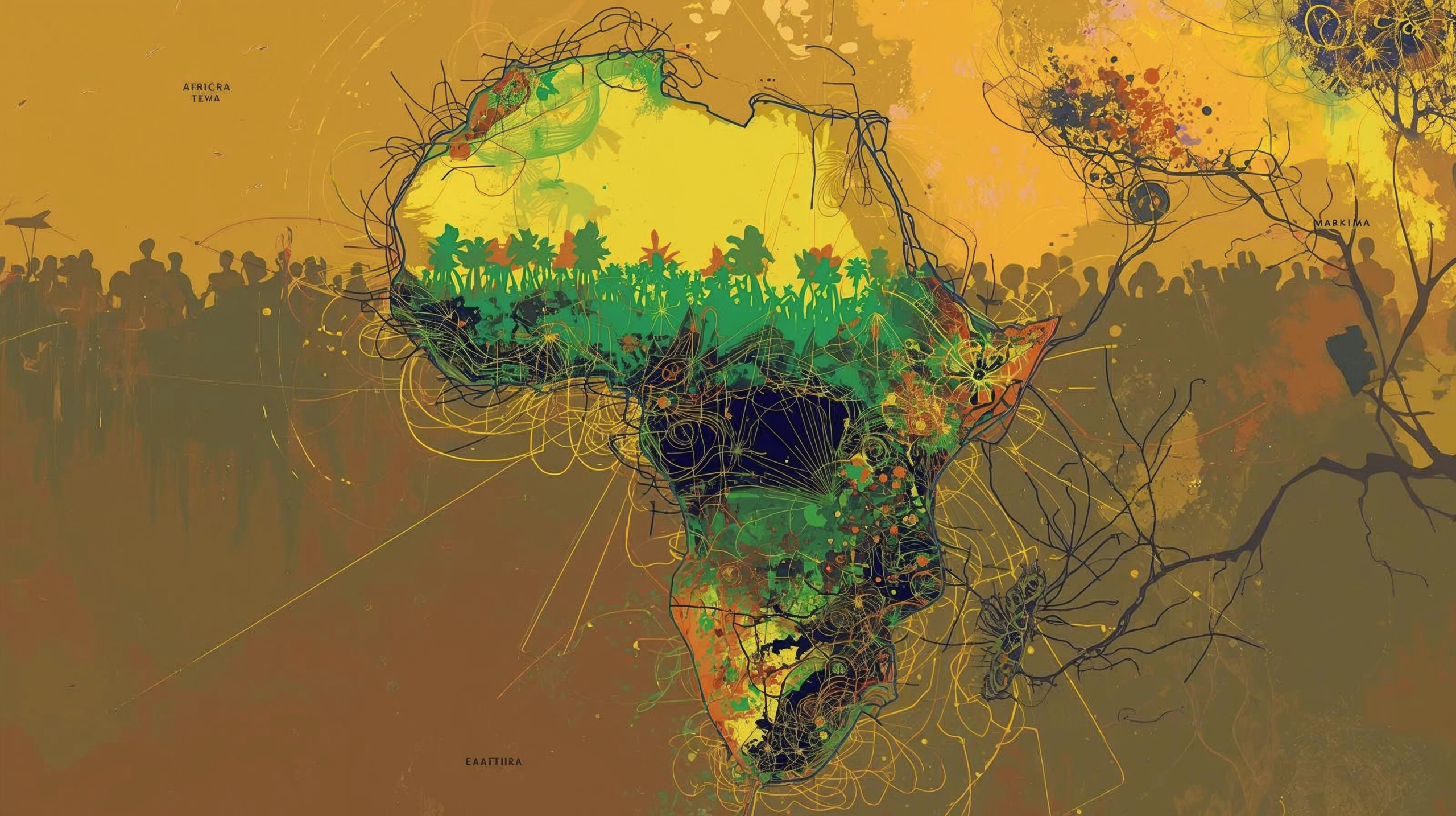 African demographic imagery